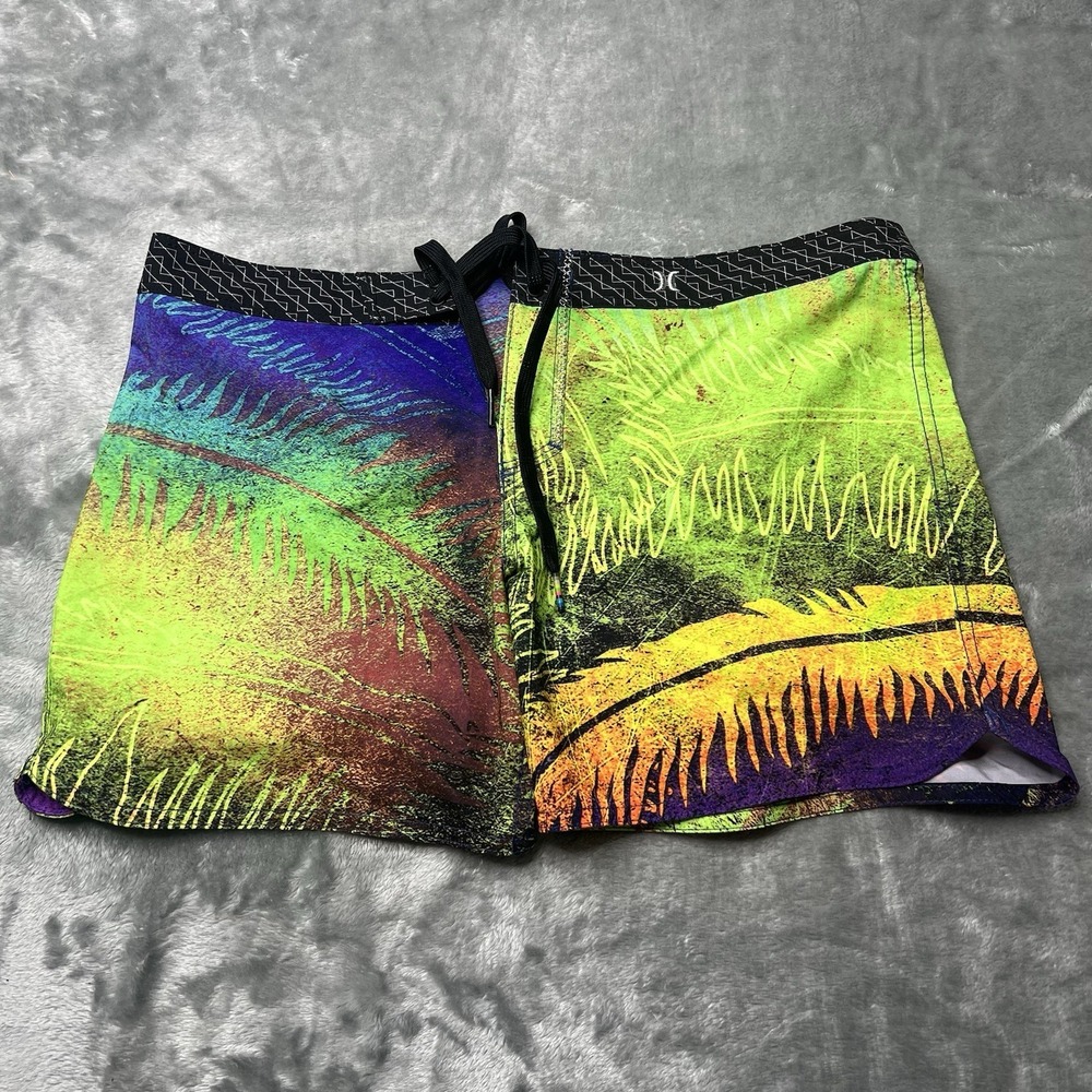 Hurley Boardshorts Women Size 3 Multi Color Phantom Surf Swim‎